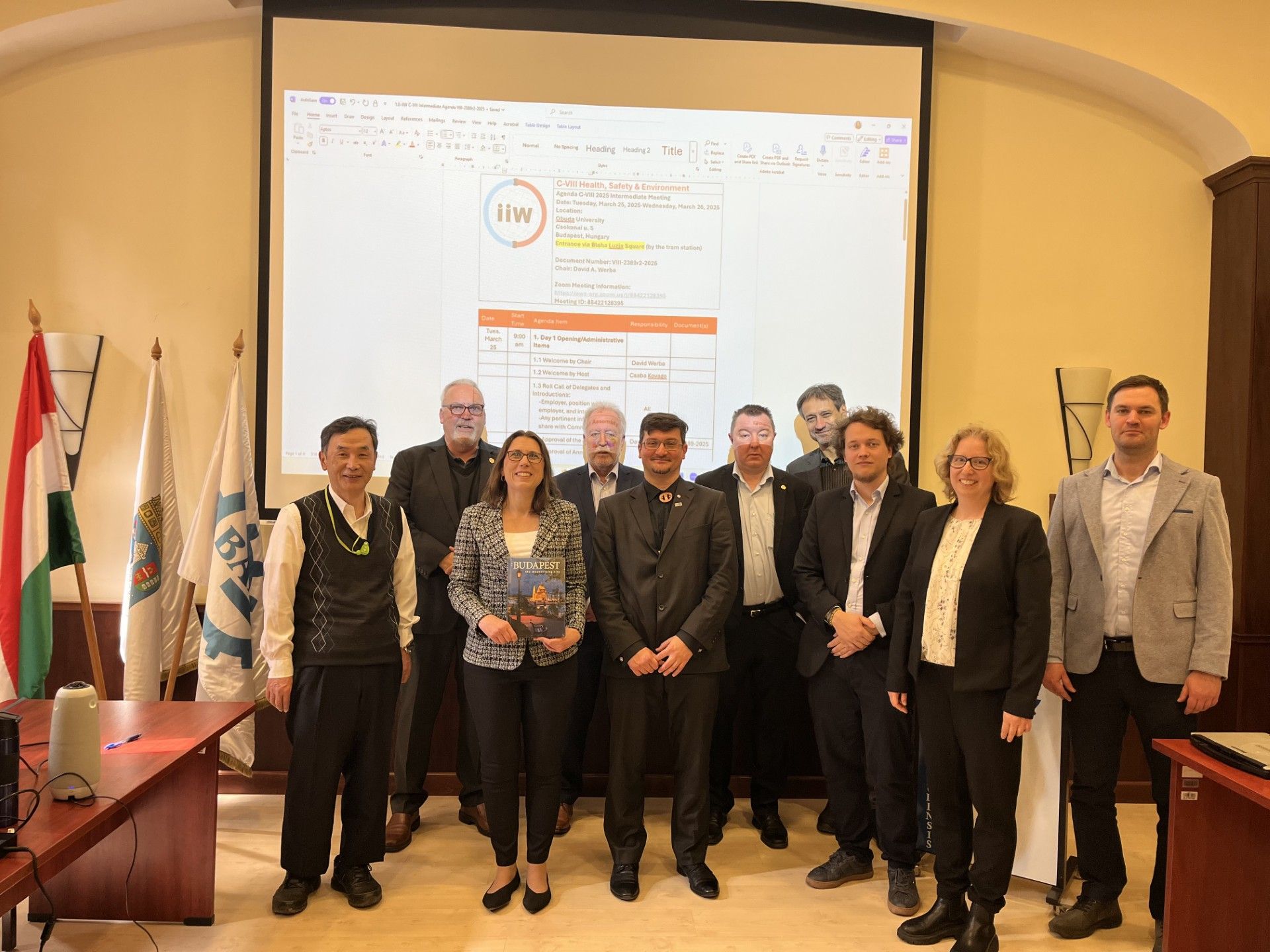 Az IIW C-VIII Bizottság évközi ülése Budapesten