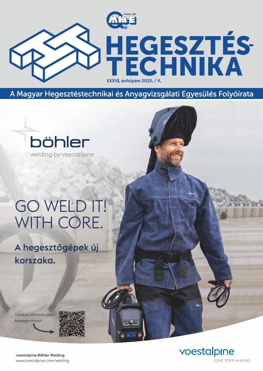 Megjelent a Hegesztéstechnika 2025. 4. száma