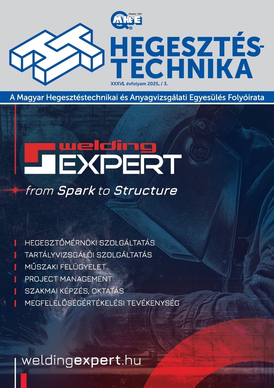 Megjelent a Hegesztéstechnika 2025. 3. száma